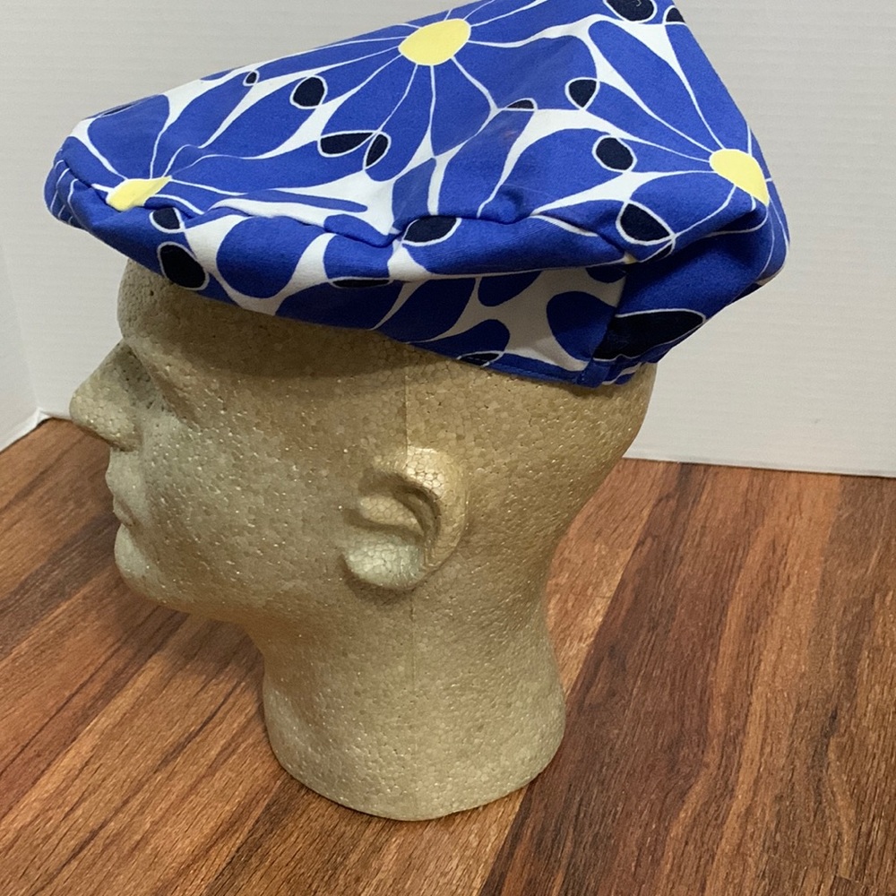 Unisex Gymboree floral canvas golfer cap w elastic back sz5-7